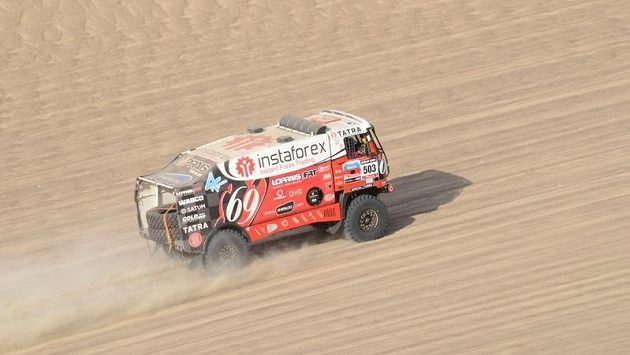 Aleš Loprais s tatrou během Rallye Dakar 2013 Aleš Loprais s tatrou během Rallye Dakar 2013