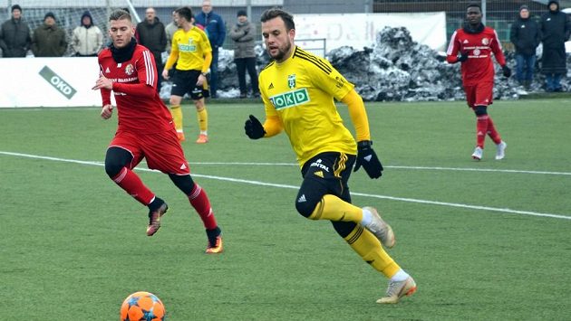Lukáš Budínský dal jediný gól Karviné v přípravě proti Třinci, která skončila 1:1. Lukáš Budínský dal jediný gól Karviné v přípravě proti Třinci, která skončila 1:1.