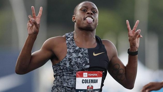 Američan Christian Coleman, největší favorit mužské stovky. Američan Christian Coleman, největší favorit mužské stovky.
