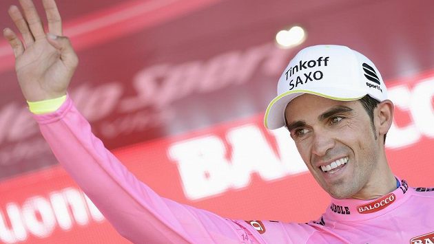 Lídr Gira d'Italia Alberto Contador Lídr Gira d'Italia Alberto Contador