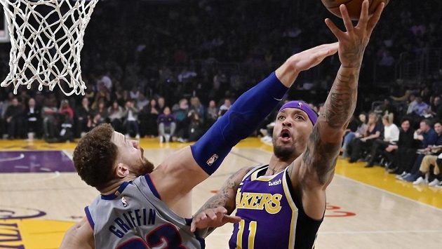 Michael Beasley v souboji s Blakem Griffinem Michael Beasley v souboji s Blakem Griffinem