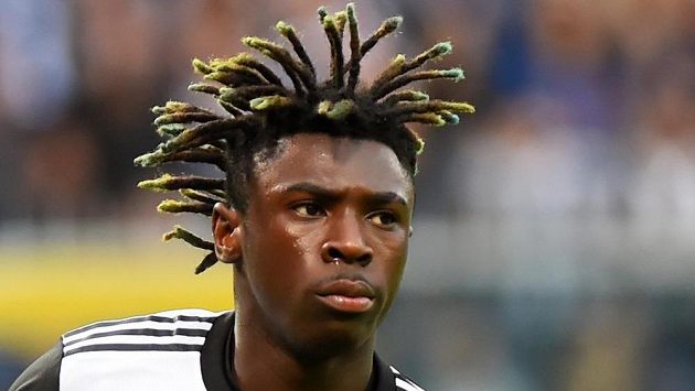 Fotbalista Juventusu Moise Kean v utkání se Sampdorií. Fotbalista Juventusu Moise Kean v utkání se Sampdorií.