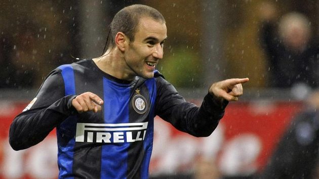 Argentinský útočník Rodrigo Palacio z Interu Milán Argentinský útočník Rodrigo Palacio z Interu Milán