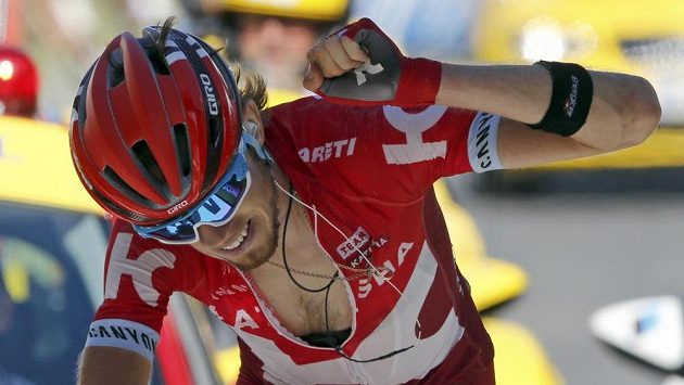 Ruský cyklista Ilnur Zakarin, vítěz sedmnácté etapy Tour de France. Ruský cyklista Ilnur Zakarin, vítěz sedmnácté etapy Tour de France.