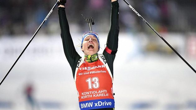 Vanessa Hinzová na SP v Kontiolahti ovládla závod s hromadným startem. Vanessa Hinzová na SP v Kontiolahti ovládla závod s hromadným startem.