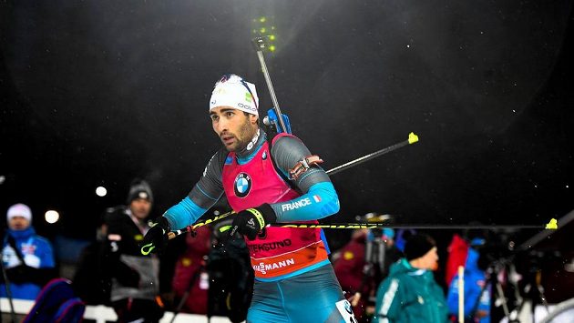 Francouz Martin Fourcade v akci. Francouz Martin Fourcade v akci.