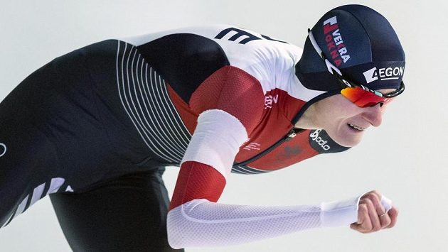 Martina Sáblíková na oválu v Erfurtu. Martina Sáblíková na oválu v Erfurtu.