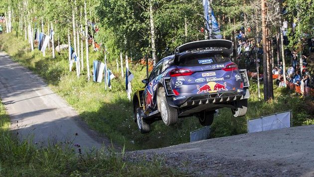 Francouz Sebastien Ogier na Finské rallye Francouz Sebastien Ogier na Finské rallye