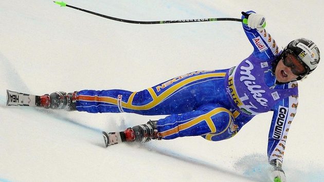 Švédská sjezdařka Anja Pärsonová v dobách aktivní kariéry. Švédská sjezdařka Anja Pärsonová v dobách aktivní kariéry.