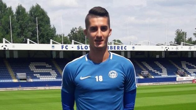 Slovenský záložník Martin Koscelník v libereckém dresu Slovenský záložník Martin Koscelník v libereckém dresu