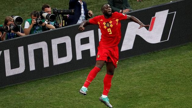 Belgičan Romelu Lukaku jásá po svém druhém gólu proti Panamě. Belgičan Romelu Lukaku jásá po svém druhém gólu proti Panamě.
