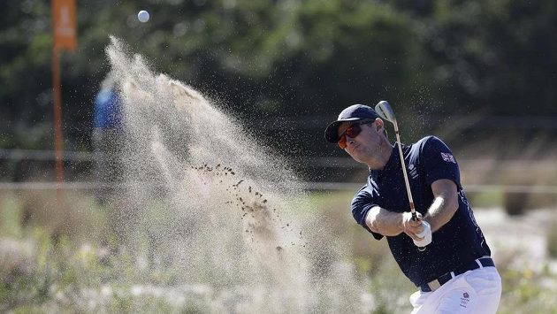 Brit Justin Rose při soutěži golfistů. Brit Justin Rose při soutěži golfistů.
