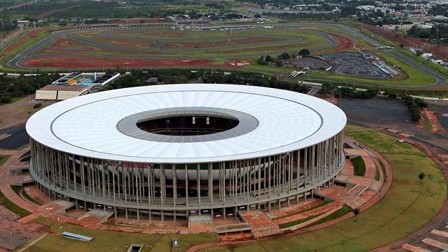 Garrincha National Stadium v Brasilii. Ilustrační snímek. Garrincha National Stadium v Brasilii. Ilustrační snímek.