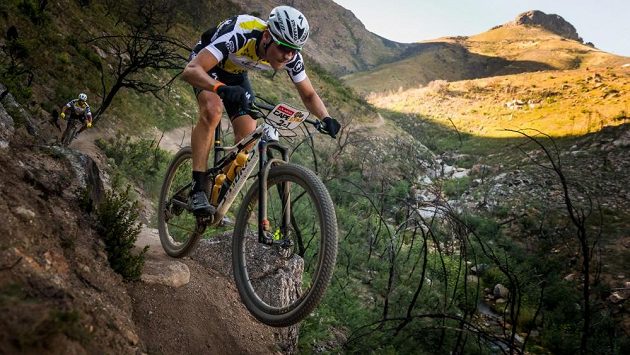 Jaroslav Kulhavý na trase vítězného Cape Epic 2018. Jaroslav Kulhavý na trase vítězného Cape Epic 2018.