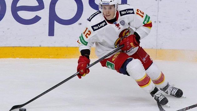 Steve Moses v dresu Jokeritu Helsinky v KHL. Steve Moses v dresu Jokeritu Helsinky v KHL.