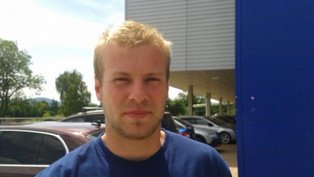 Liberecký hokejista Jan Stránský Liberecký hokejista Jan Stránský