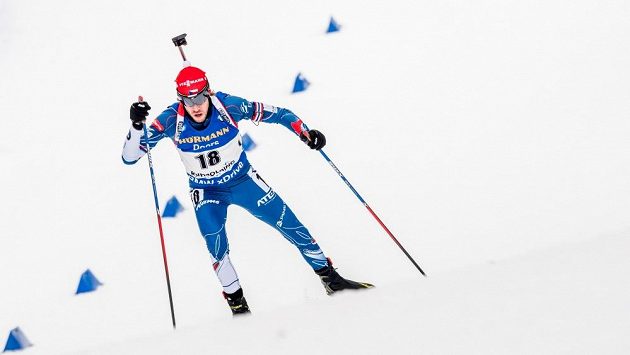 Jaroslav Soukup na archivním snímku během sprintu v německém Ruhpoldingu. Jaroslav Soukup na archivním snímku během sprintu v německém Ruhpoldingu.