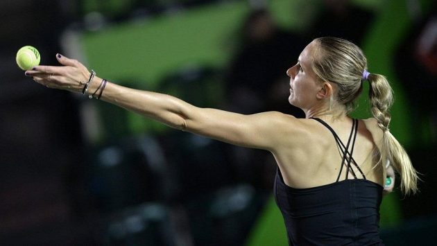 Česká tenistka Nicole Vaidišová na turnaji v Monterrey. Česká tenistka Nicole Vaidišová na turnaji v Monterrey.