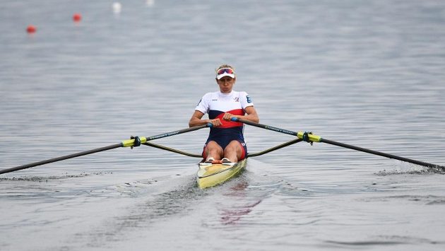 Mirka Topinková během probíhajícího mistrovství světa. Mirka Topinková během probíhajícího mistrovství světa.