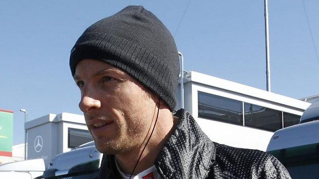 Pilot McLarenu Jenson Button při testech v Barceloně. Pilot McLarenu Jenson Button při testech v Barceloně.