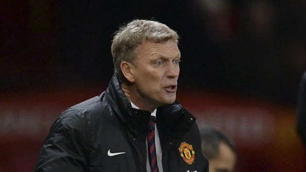 Kouč Manchesteru United David Moyes při utkání proti Evertonu. Kouč Manchesteru United David Moyes při utkání proti Evertonu.