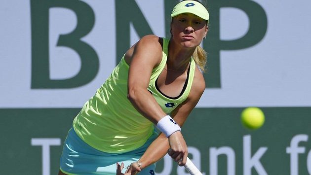 Denisa Allertová na turnaji v Indian Wells. Denisa Allertová na turnaji v Indian Wells.