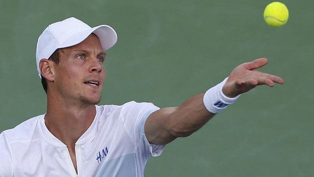 Tomáš Berdych při turnaji v Dubaji. Tomáš Berdych při turnaji v Dubaji.