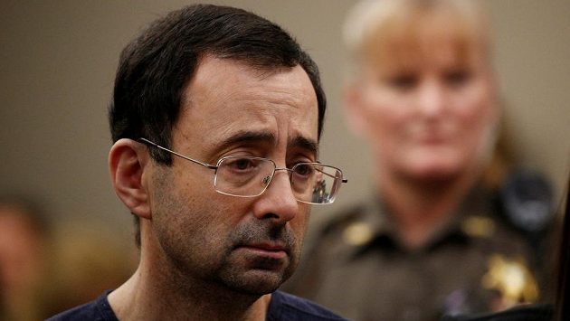 Bývalý lékař amerických gymnastek Larry Nassar. Bývalý lékař amerických gymnastek Larry Nassar.