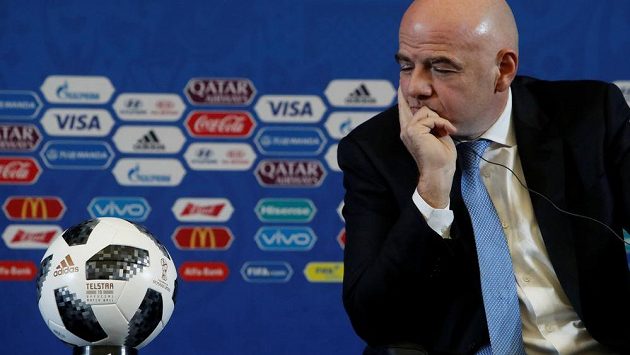 Prezident FIFA Gianni Infantino, ilustrační snímek. Prezident FIFA Gianni Infantino, ilustrační snímek.
