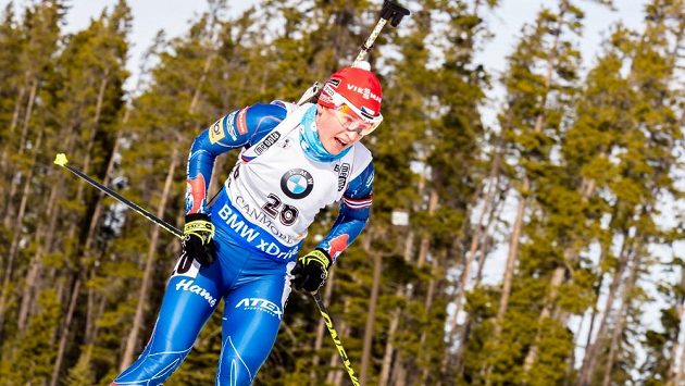 Veronika Vítková na trati v kanadském v Canmore. Veronika Vítková na trati v kanadském v Canmore.