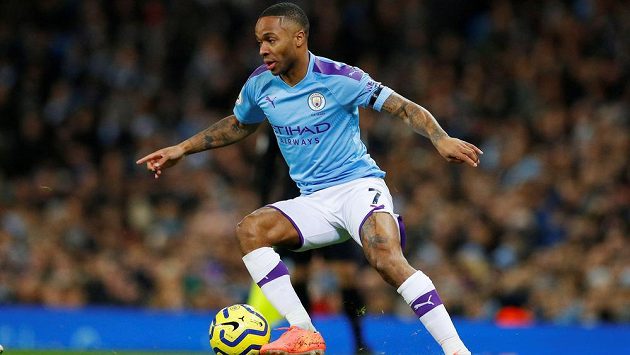 Raheem Sterling z Manchesteru City při utkání s Sheffieldem United. Ilustrační foto. Raheem Sterling z Manchesteru City při utkání s Sheffieldem United. Ilustrační foto.