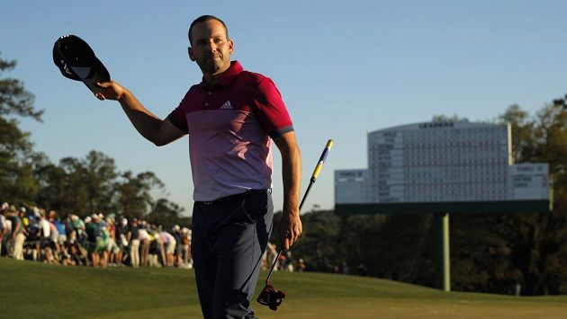 Sergio Garcia na turnaji v Augustě. Sergio Garcia na turnaji v Augustě.