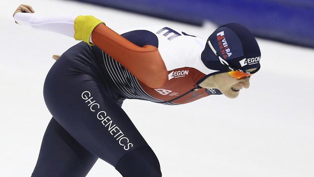 Česká rychlobruslařka Martina Sáblíková na oválu v nizozemském Heerenveenu. Česká rychlobruslařka Martina Sáblíková na oválu v nizozemském Heerenveenu.