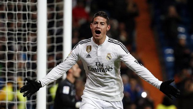 James Rodriguez z Realu jásal po gólu proti Seville. Zápas ale odnesl zlomeninou nohy James Rodriguez z Realu jásal po gólu proti Seville. Zápas ale odnesl zlomeninou nohy