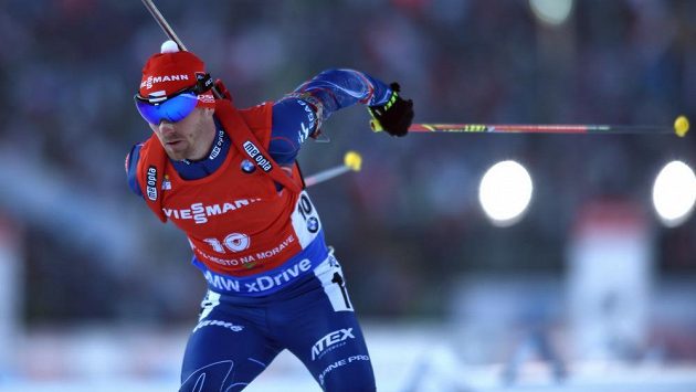 Michal Šlesingr na trati sprintu v závodě SP ve Vysočina Areně v Novém Městě na Moravě. Michal Šlesingr na trati sprintu v závodě SP ve Vysočina Areně v Novém Městě na Moravě.