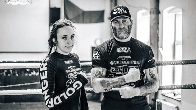 Lucie Pudilová a trenér Ladislav Erdélyi. Lucie Pudilová a trenér Ladislav Erdélyi.