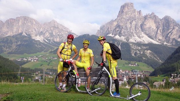 První tréninkový kemp na Tour de France v Dolomitech (září 2012). První tréninkový kemp na Tour de France v Dolomitech (září 2012).