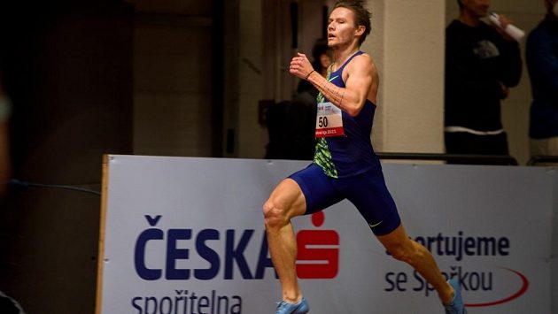 Pavel Maslák při prvním kole halové atletické ligy. Pavel Maslák při prvním kole halové atletické ligy.