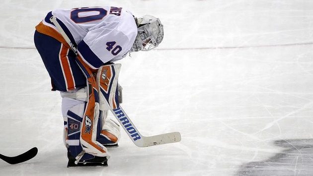 Gólma New Yorku Islanders Robin Lehner. Gólma New Yorku Islanders Robin Lehner.