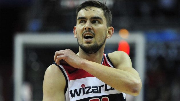 Český basketbalista Tomáš Satoranský z týmu zámořské NBA Washington Wizards. Český basketbalista Tomáš Satoranský z týmu zámořské NBA Washington Wizards.