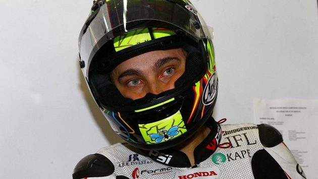 Český motocyklový jezdec Karel Abraham na ilustračním snímku. Český motocyklový jezdec Karel Abraham na ilustračním snímku.