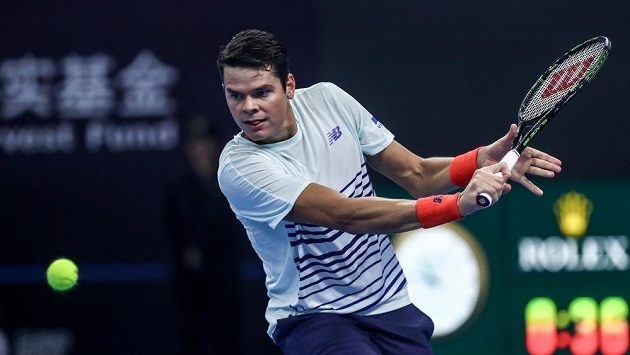 Milos Raonic na turnaji v Pekingu. Milos Raonic na turnaji v Pekingu.