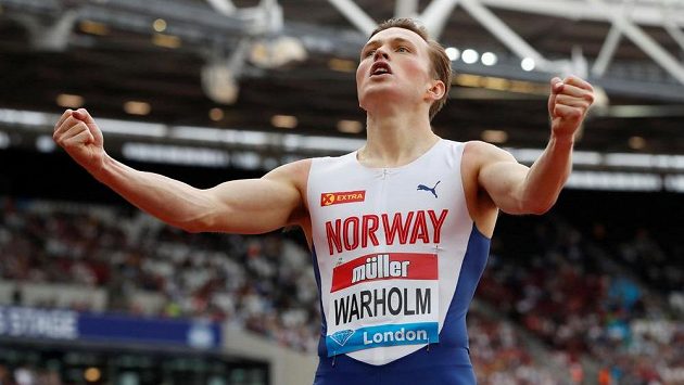 Karsten Warholm na mítinku Diamantové ligy v Londýně vylepšil vlastní evropský rekord na 400 m překážek. Karsten Warholm na mítinku Diamantové ligy v Londýně vylepšil vlastní evropský rekord na 400 m překážek.