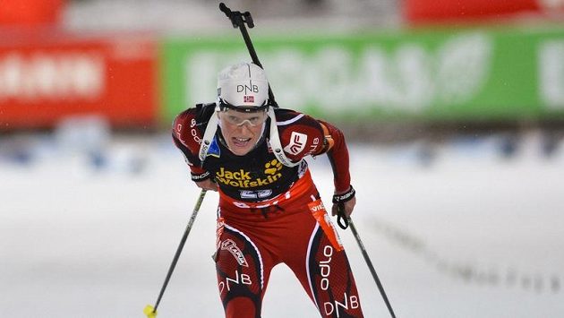 Norská biatlonistka Tora Bergerová. Norská biatlonistka Tora Bergerová.