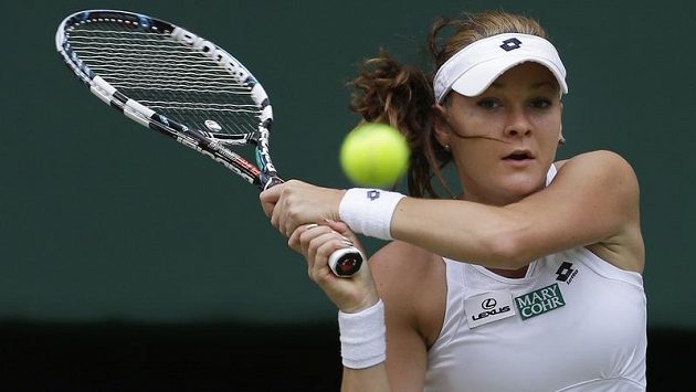 Agnieszka Radwaňská, polská finalistka ženské dvouhry na Wimbledonu Agnieszka Radwaňská, polská finalistka ženské dvouhry na Wimbledonu
