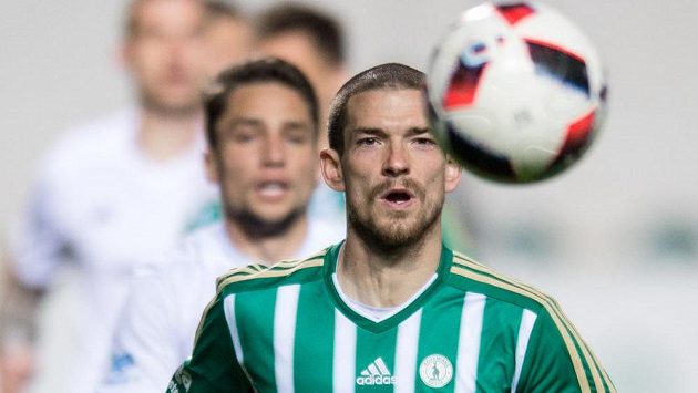 David Bartek z Bohemians během utkání čtvrtfinále MOL Cupu s Mladou Boleslaví. David Bartek z Bohemians během utkání čtvrtfinále MOL Cupu s Mladou Boleslaví.