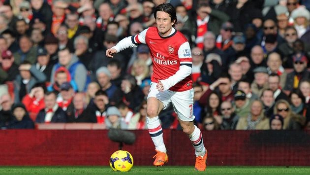 Tomáš Rosický v dresu Arsenalu možná už v létě skončí. Tomáš Rosický v dresu Arsenalu možná už v létě skončí.