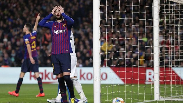 Obránce Barcelony Gerard Piqué. Obránce Barcelony Gerard Piqué.
