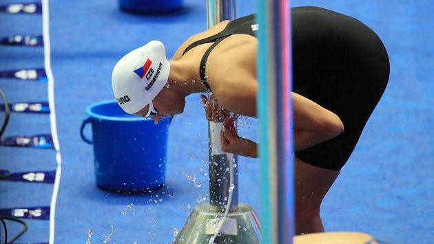 Kraulařka Barbora Seemanová během závodu MS na trati 200 m. Kraulařka Barbora Seemanová během závodu MS na trati 200 m.