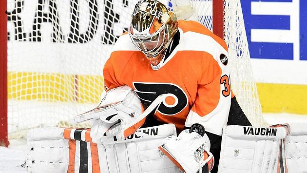 Český brankář Michal Neuvirth byl hlavní oporou Philadelphie v play off. Český brankář Michal Neuvirth byl hlavní oporou Philadelphie v play off.